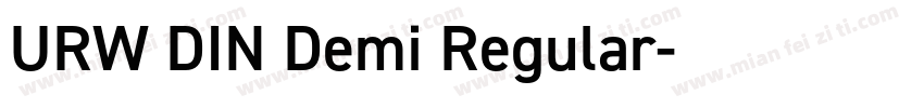 URW DIN Demi Regular字体转换